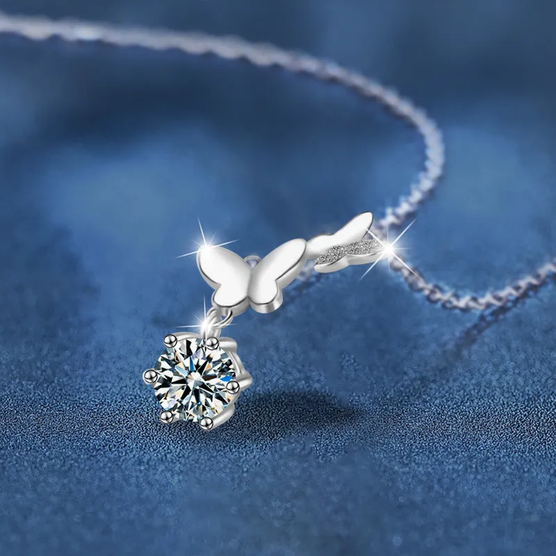 JESCAKOO 925 Sterling Silver Necklaces Women's-2