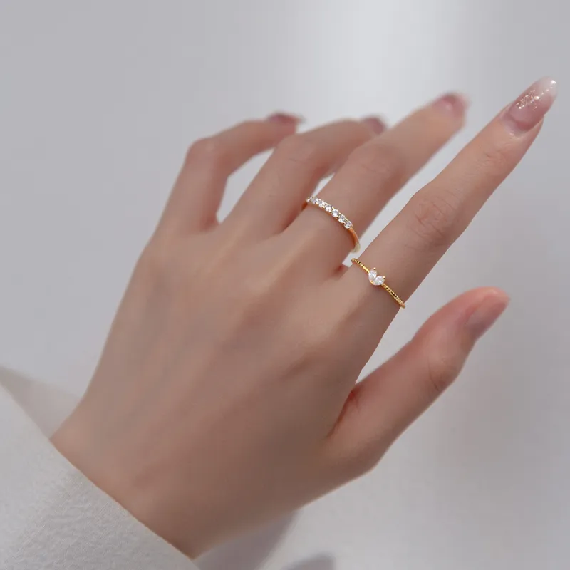 JESCAKOO S925 Sterling Silver Rings Women's-21