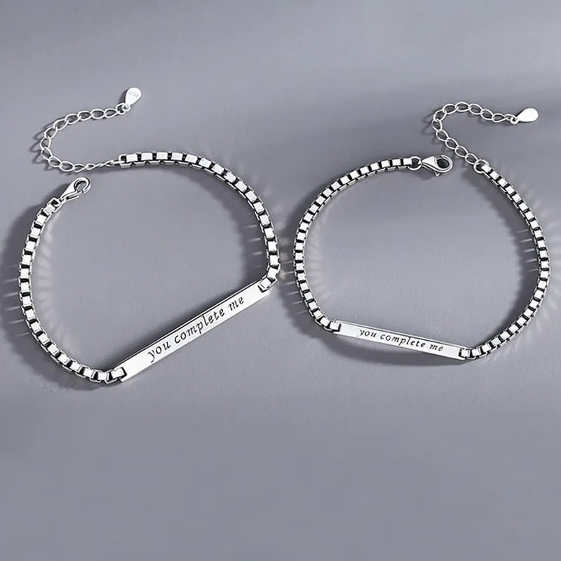 JESCAKOO S925 Sterling Silver Bracelets Unisex-5
