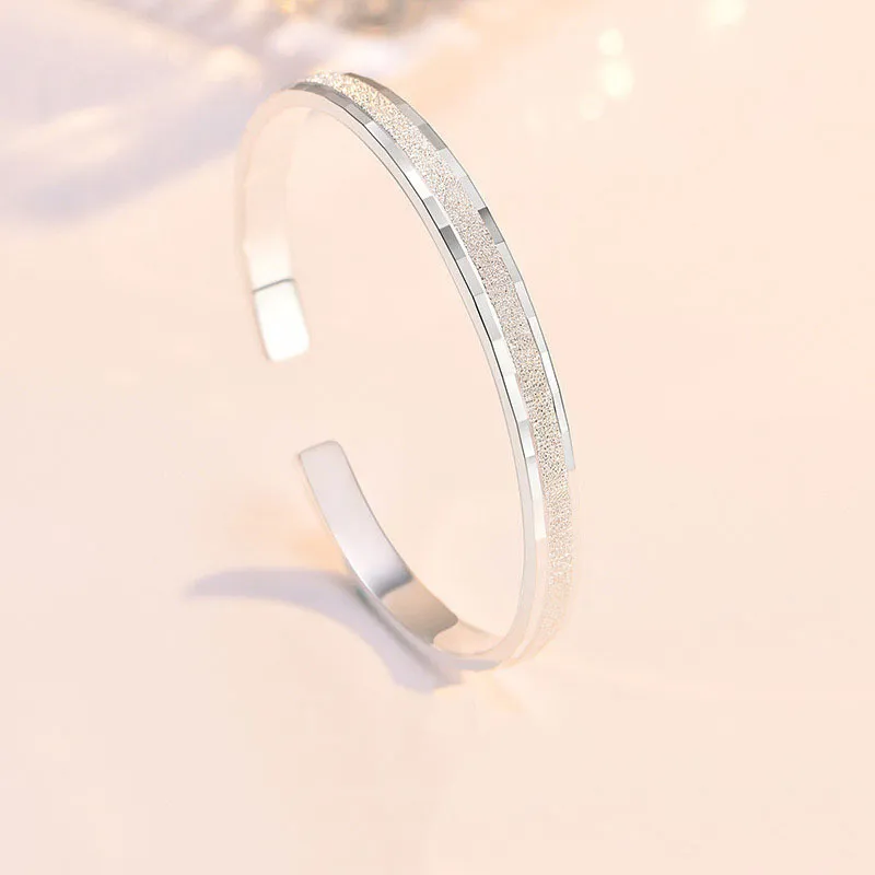 JESCAKOO S925 Silver Wristbands Women's-3