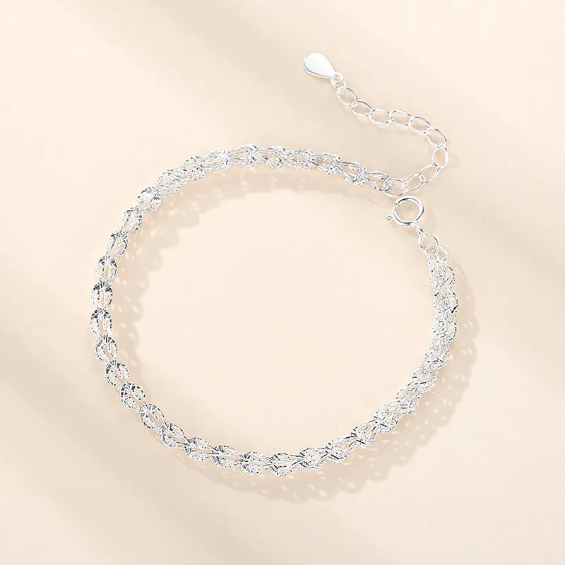 JESCAKOO S925 Sterling Silver Bracelets Women's-4
