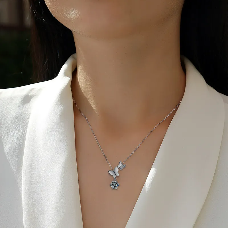 JESCAKOO 925 Sterling Silver Necklaces Women's-4