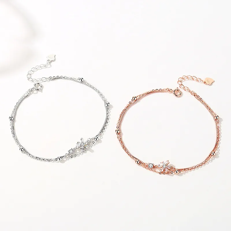 JESCAKOO 925 Sterling Silver Bracelets Women's-2