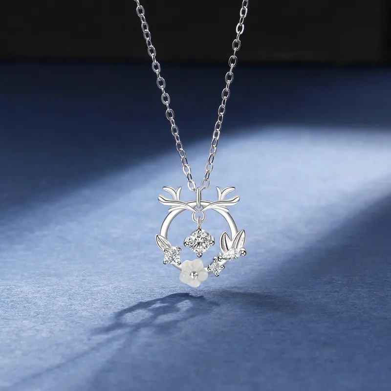 JESCAKOO S925 Silver Necklaces Women's-1