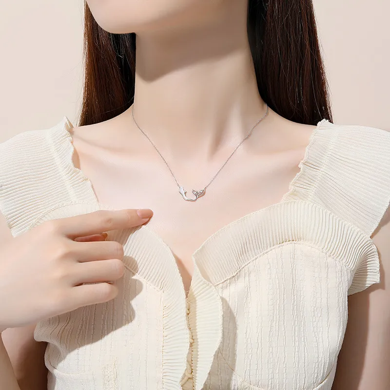 JESCAKOO S925 Silver Necklaces Women's-3