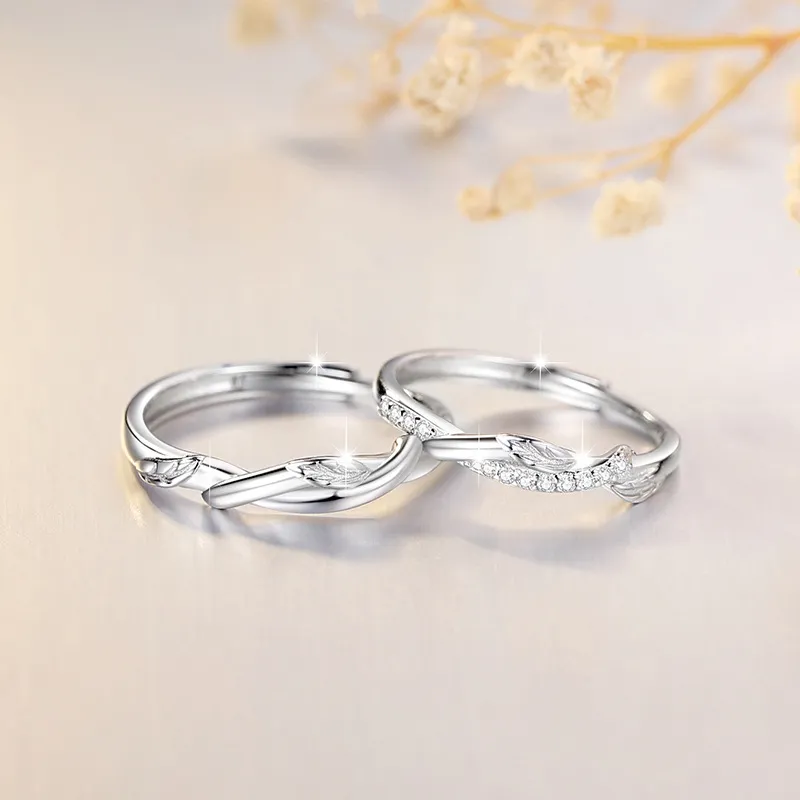 JESCAKOO S925 Sterling Silver Rings Unisex-9