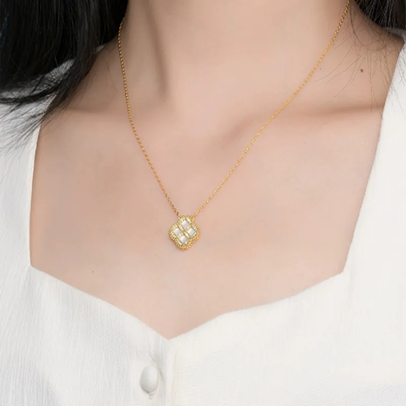 JESCAKOO S925 Silver Necklaces Women's Gold-4