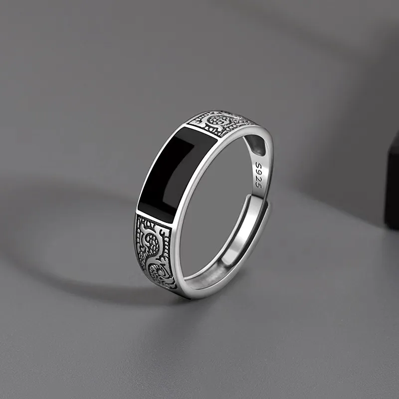 JESCAKOO S925 Sterling Silver Rings Men's-1
