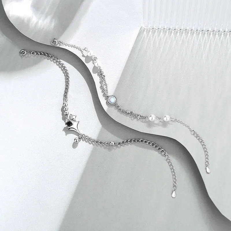 JESCAKOO S925 Silver Bracelets Unisex-2