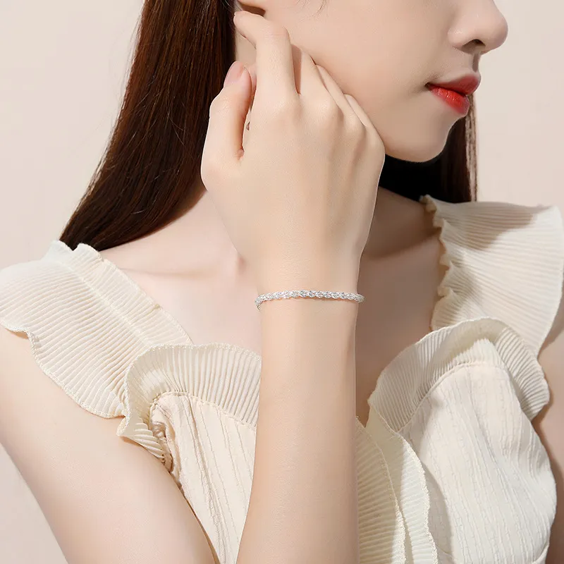 JESCAKOO S925 Sterling Silver Bracelets Women's-3