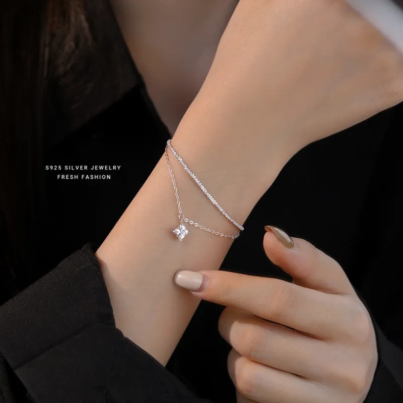 JESCAKOO S925 Silver Bracelets Women's-3