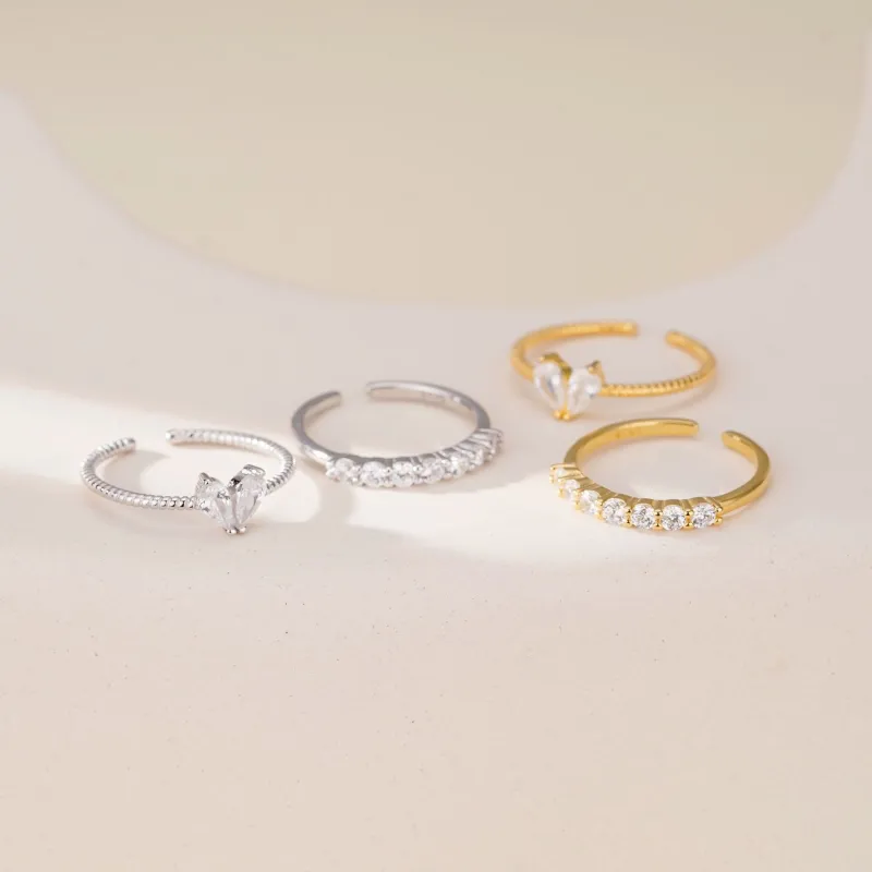 JESCAKOO S925 Sterling Silver Rings Women's-2
