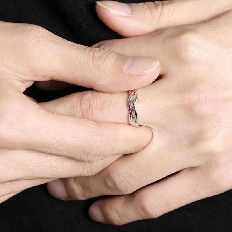JESCAKOO S925 Silver Rings Men's Silver-3