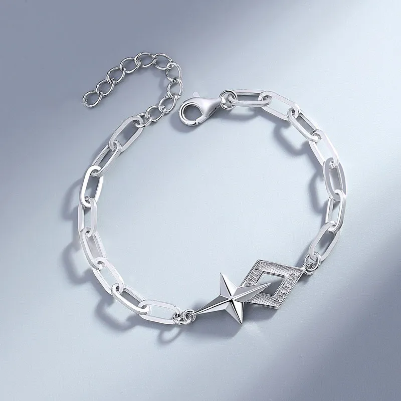JESCAKOO S925 Silver Bracelets Men's-2