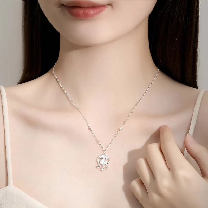 JESCAKOO S929 Sterling Silver Necklaces Unisex-2