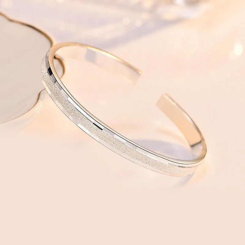 JESCAKOO S925 Silver Wristbands Women's-4