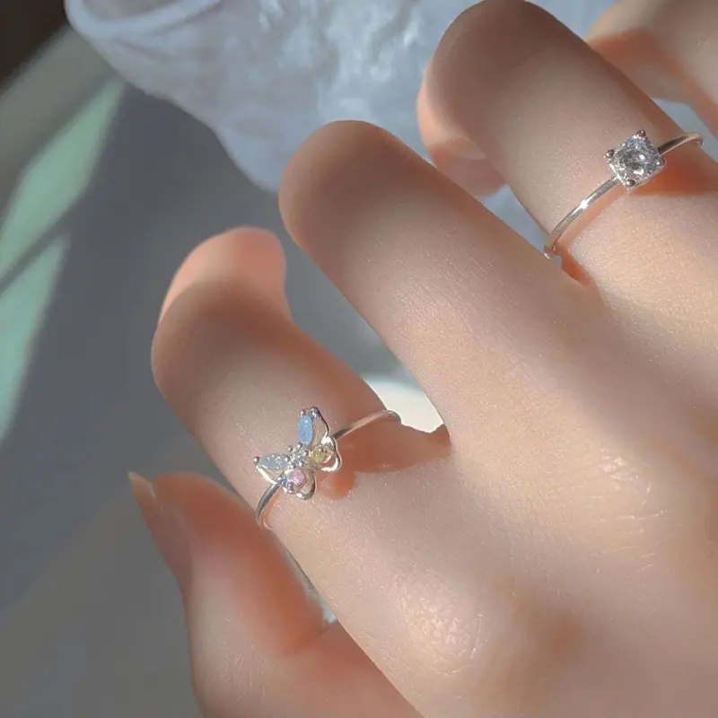 JESCAKOO S925 Silver Rings Women's-2