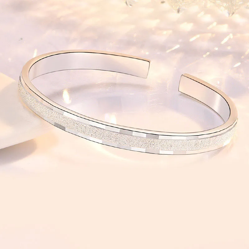 JESCAKOO S925 Silver Wristbands Women's-2