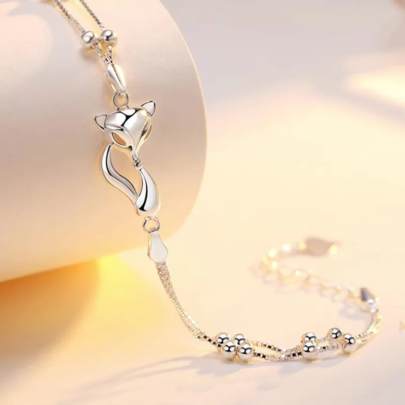 JESCAKOO S925 Sterling Silver Bracelets Women's-3
