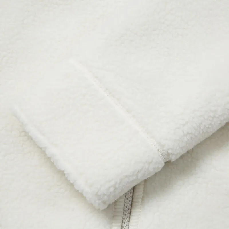 AIGLE Velvet feel Coat Women's Pink White-6