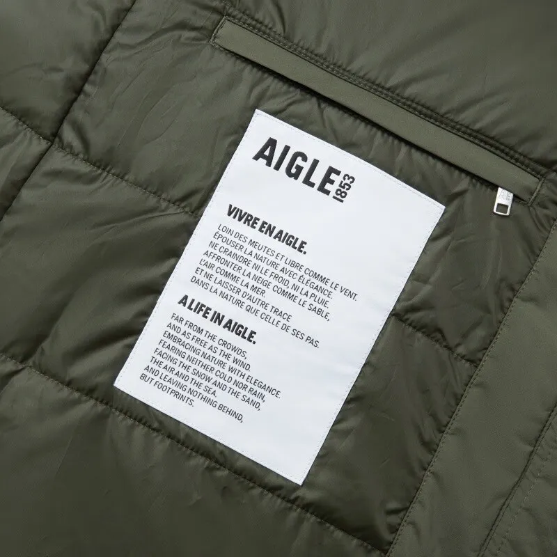 AIGLE Puffer Jacket Women's Avocado Green-4