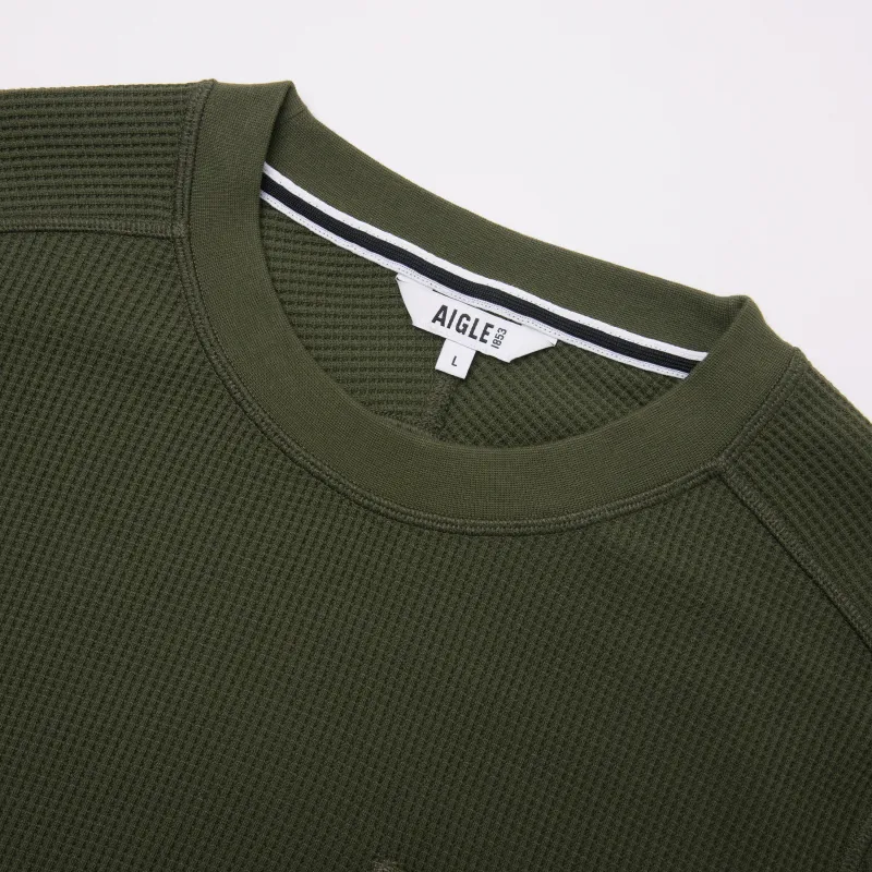 AIGLE Sweatshirt Men Avocado Green-5