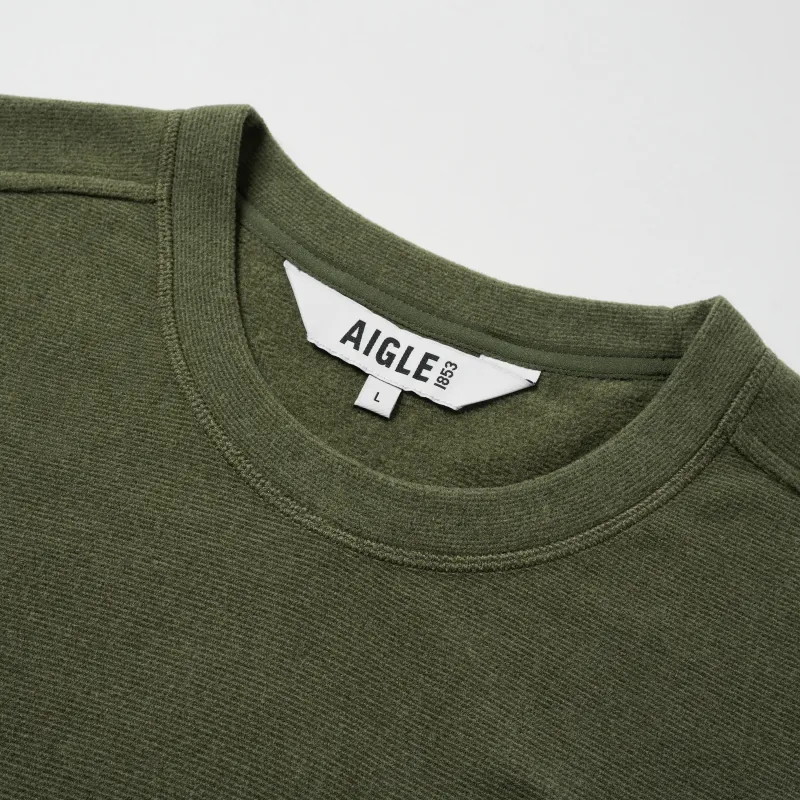 AIGLE Sweatshirt Men's Avocado Green-3