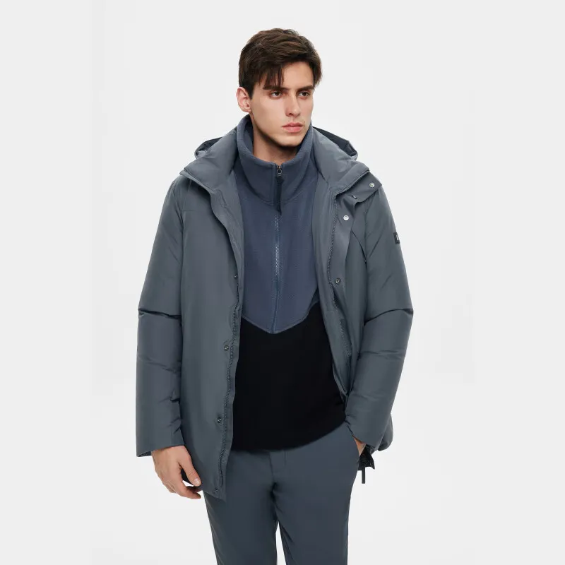 AIGLE Down Jackets Men Rock Blue Gray-2