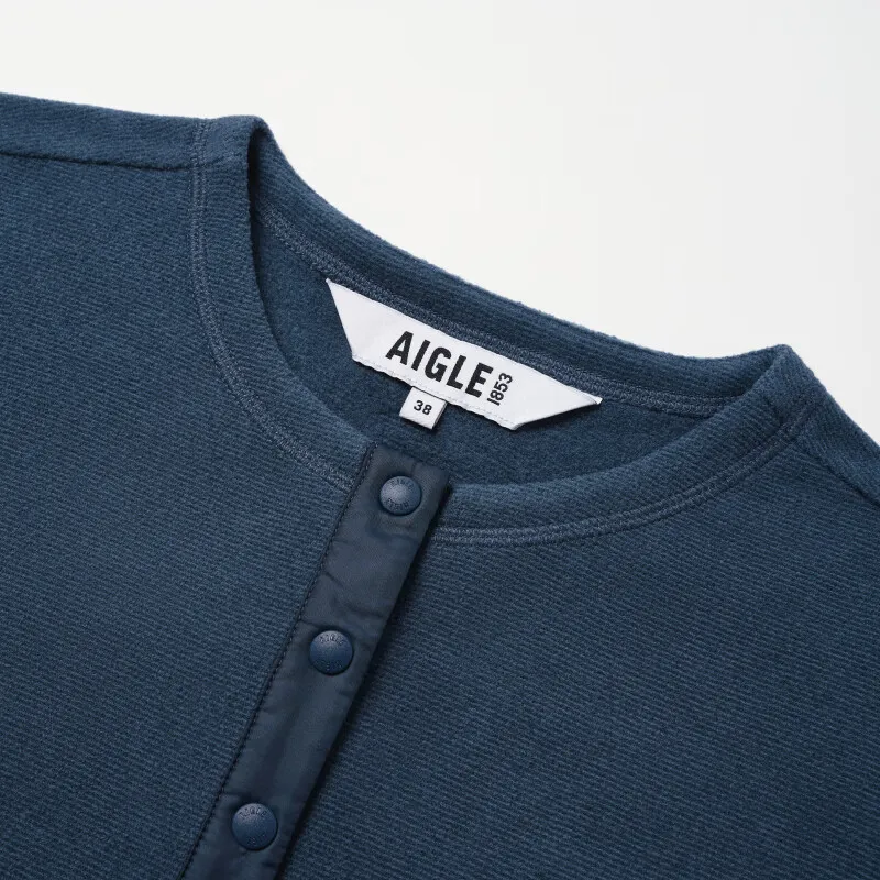 AIGLE POLARTEC Sweatshirt Women's Light Navy Blue-3