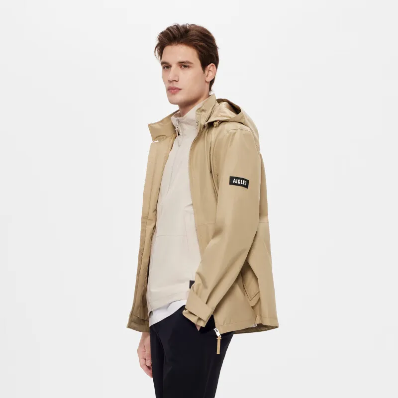 AIGLE Jackets Coats Men's Apricot Rattan-3