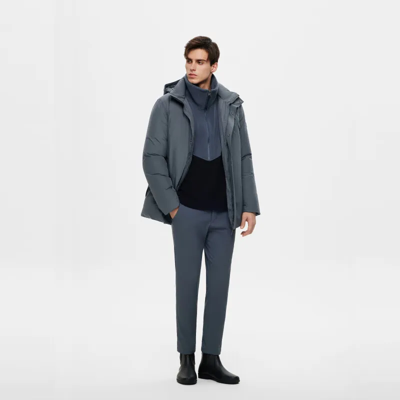 AIGLE Down Jackets Men Rock Blue Gray-3