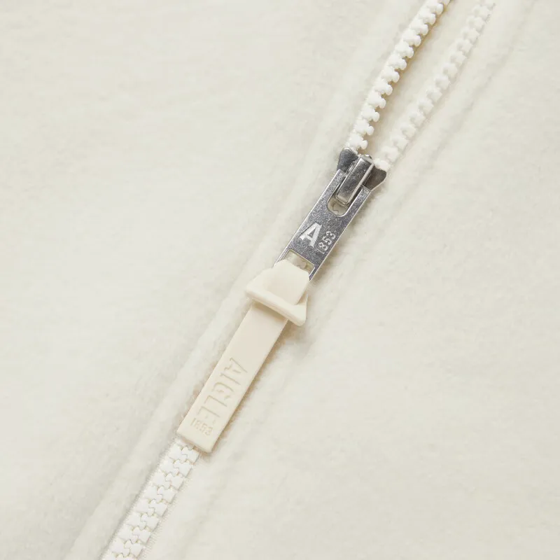 AIGLE Velvet feel Coat Women's Dove Milk White-3