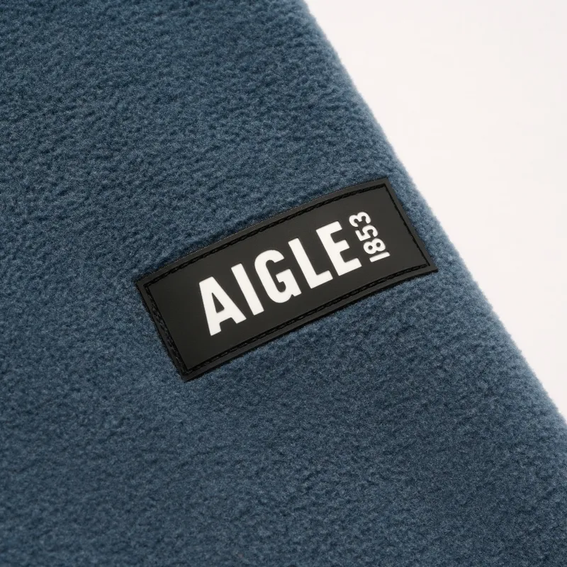 AIGLE Velvet feel Coat Women's Light Navy Blue-3