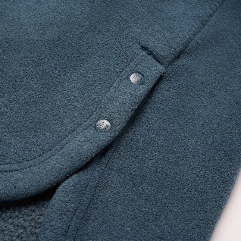 AIGLE Velvet feel Coat Women's Light Navy Blue-4