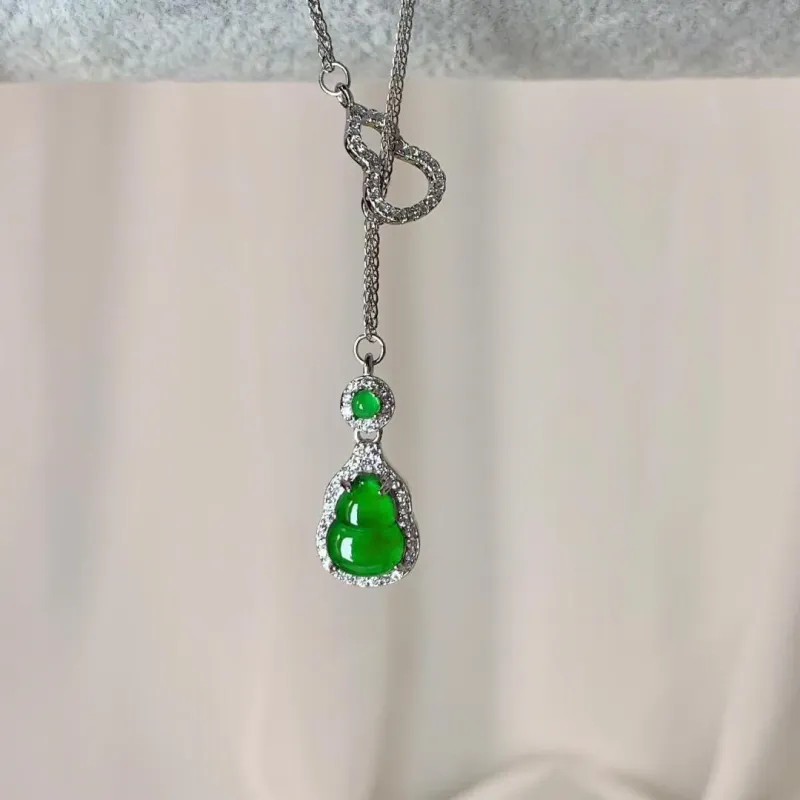 ZUOYUJU Glutinous Jade Necklaces Women's-12