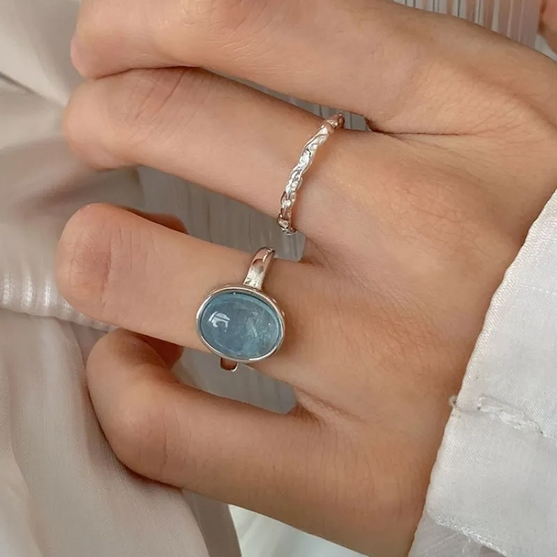ZUOYUJU Colored Glaze Rings Unisex-3