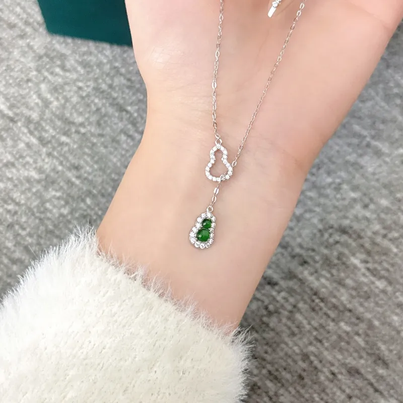 ZUOYUJU Glutinous Jade Necklaces Women's-8