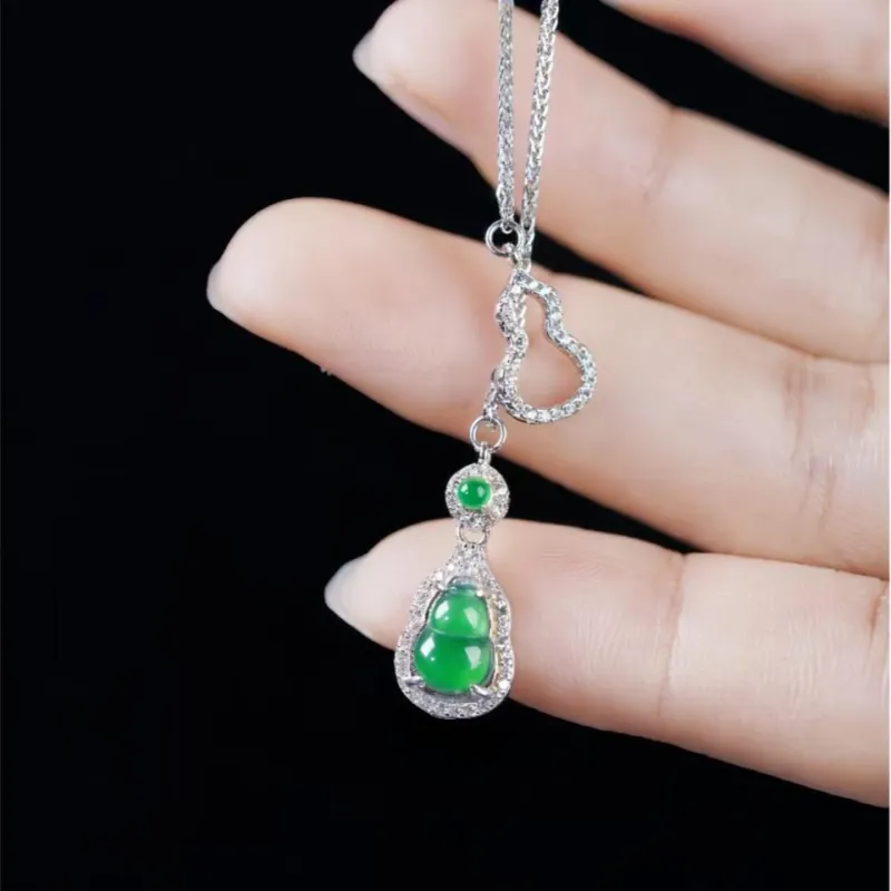 ZUOYUJU Glutinous Jade Necklaces Women's-11