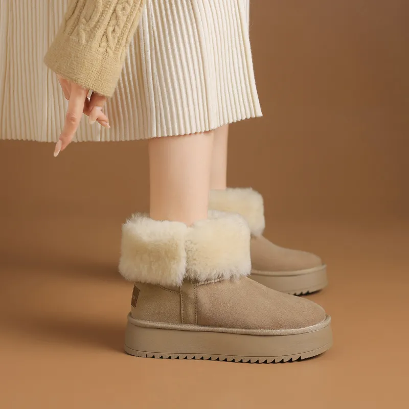 Rosa Bianca Warm And Wear Resistant Short Snow Boots Women's-14