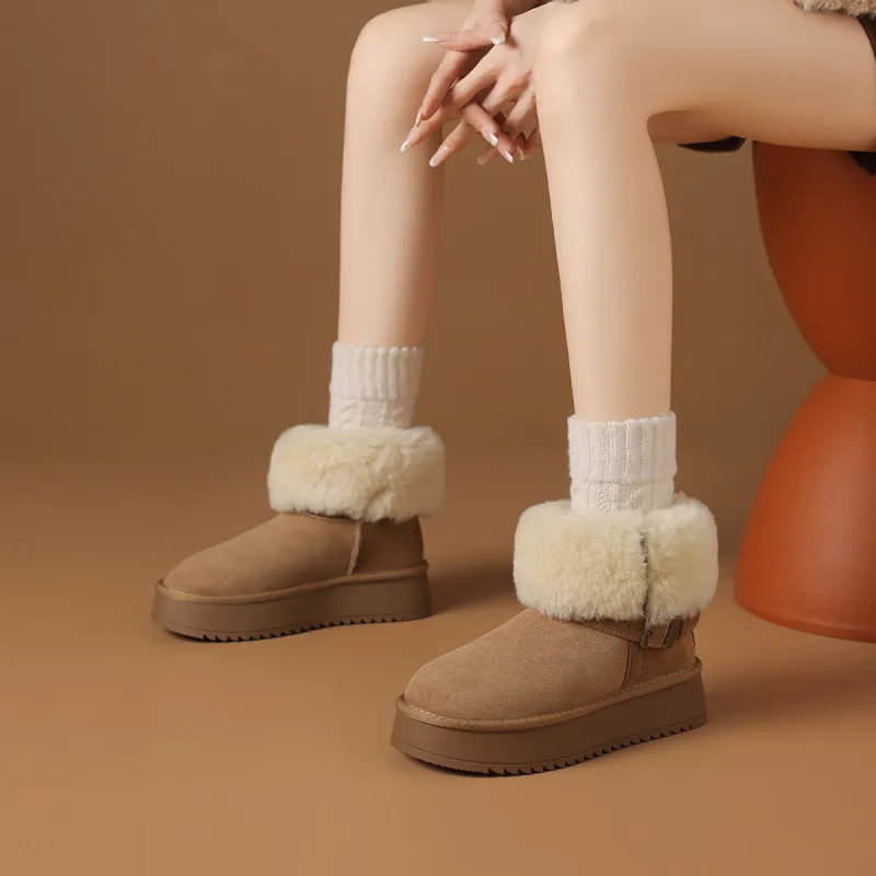 Rosa Bianca Warm And Wear Resistant Short Snow Boots Women's-7