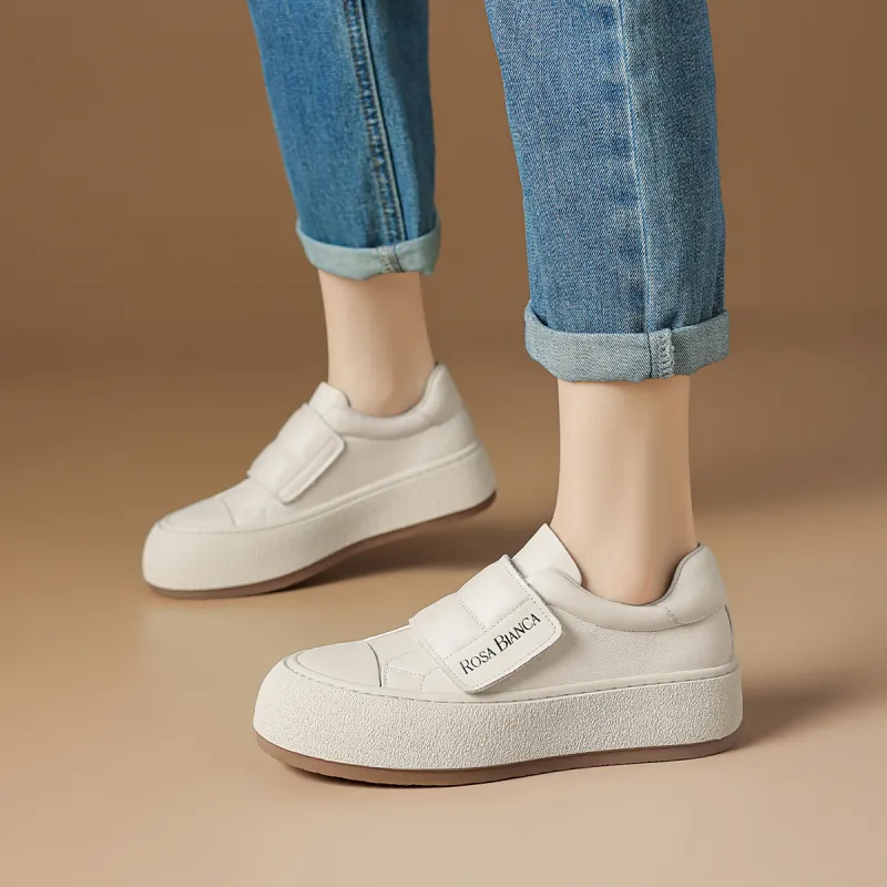 Rosa Bianca Lightweight Height Increasing Low-Top Skateboard Shoes Women's-1