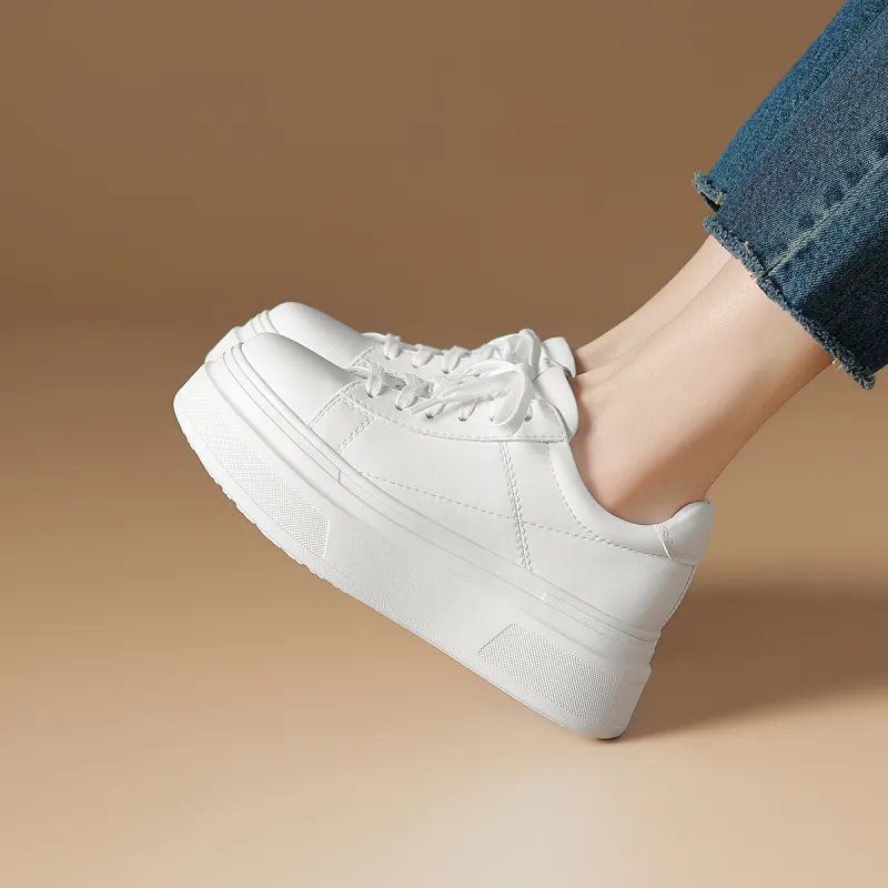 Rosa Bianca Lightweight Height Increasing Low Top Skateboard Shoes Women's-3