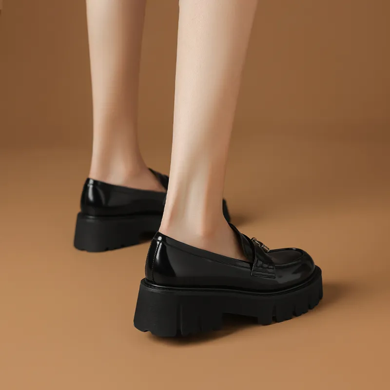 Rosa Bianca Loafers Women's Black-5