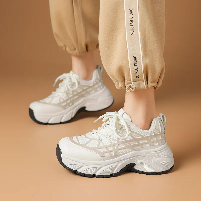 Rosa Bianca Cushioning Low-Top Chunky Sneakers Women's-2