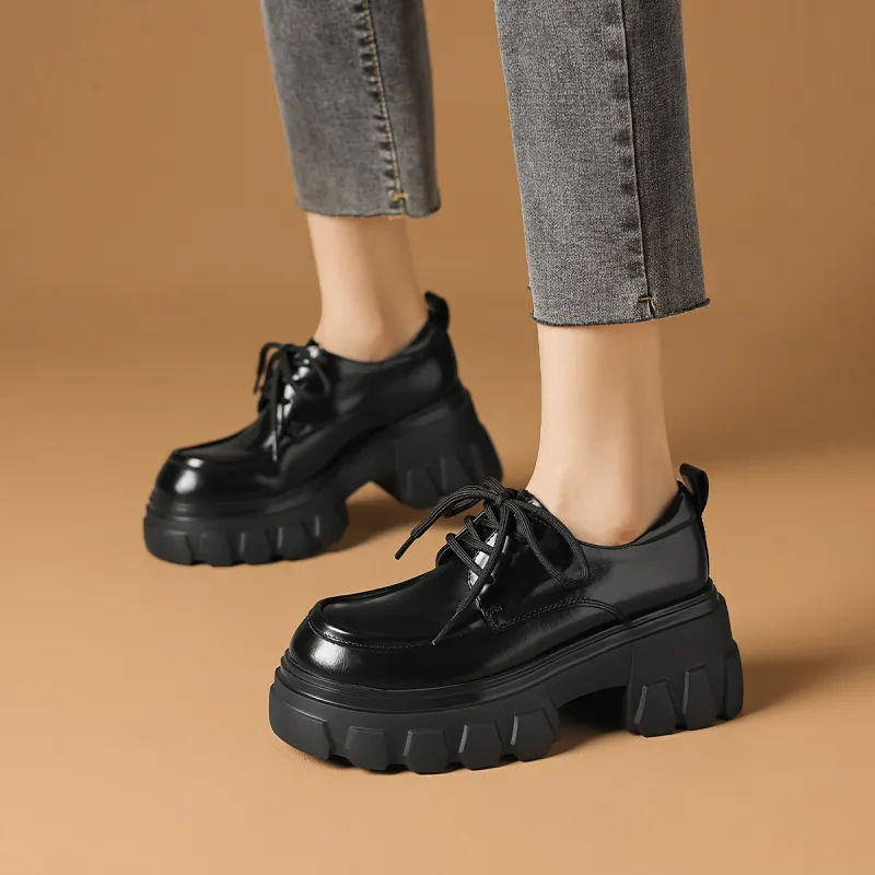 Rosa Bianca Loafers 7.4cm Women's Black-2