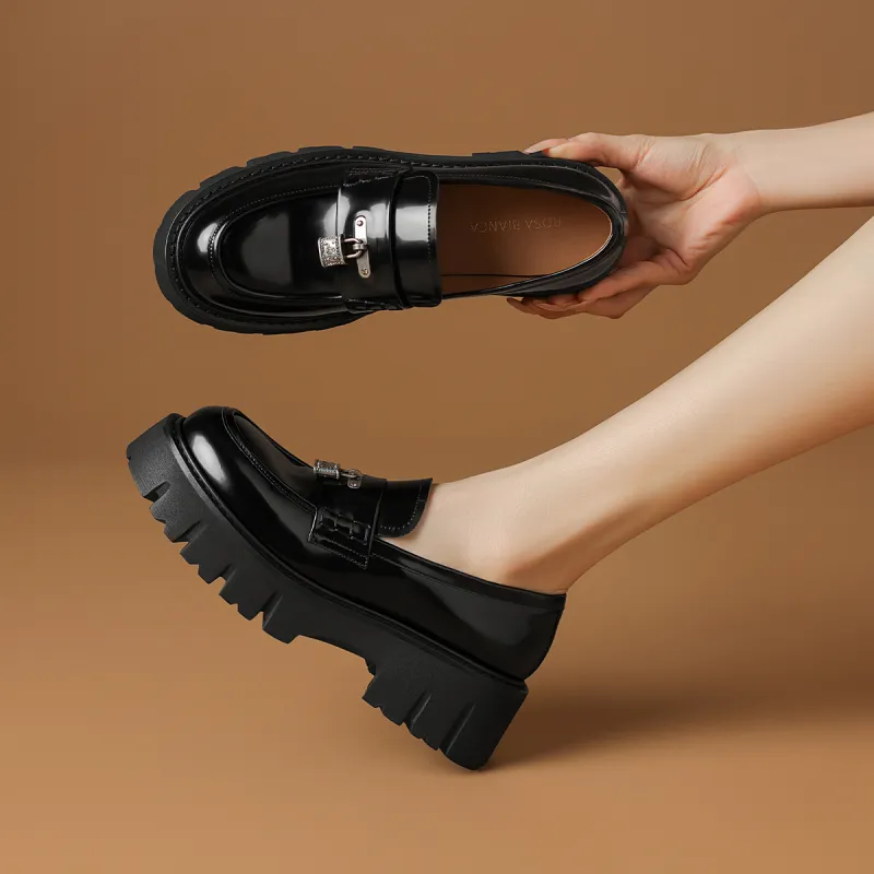 Rosa Bianca Loafers Women's Black-3