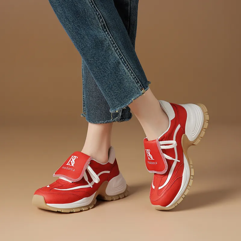 Rosa Bianca Lightweight Height Increasing Low-Top Chunky Sneakers Women's-10