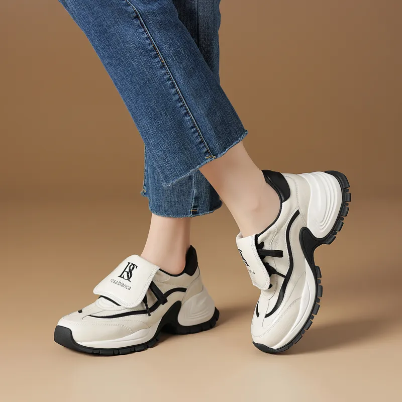Rosa Bianca Lightweight Height Increasing Low-Top Chunky Sneakers Women's-4