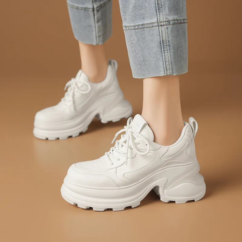 Rosa Bianca Lightweight Support Height Increasing Low Top Chunky Sneakers Women's-1