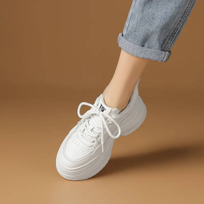 Rosa Bianca Lightweight Height Increasing Low-Top Chunky Sneakers Women's-4